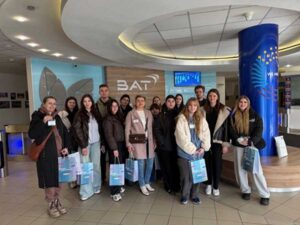 Здобувачі кафедри міжнародного бізнесу та логістики КПІ імені Ігоря Сікорського відвідали фабрику  компанії BAT Україна в Прилуках